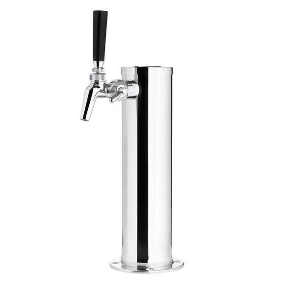 Draft Beer Tower - Stainless Steel - 3" Column - 1 Perlick 650SS Faucet