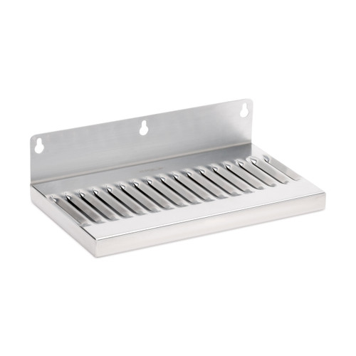10" Wall Mount Drip Tray - Stainless Steel - No Drain