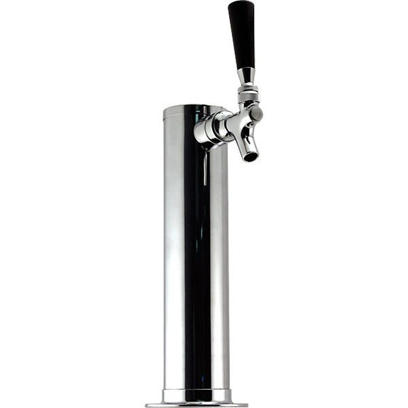 Single Tap Chrome Tower - 2-1/2 inch