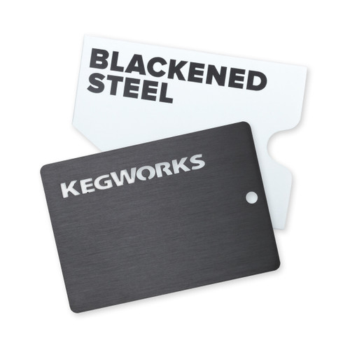 KegWorks Blackened Steel Sample Chip