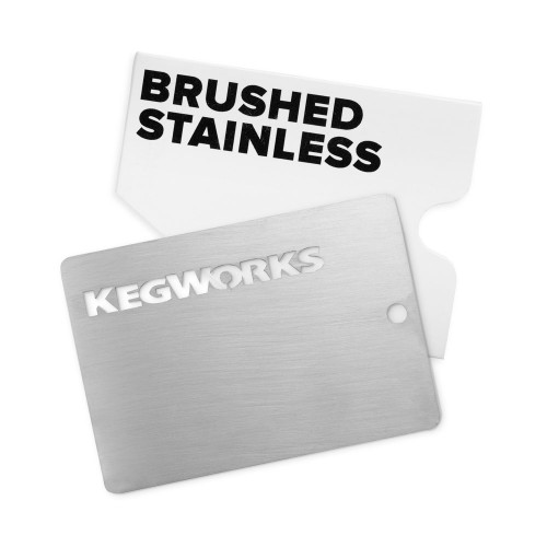 KegWorks Brushed Stainless Steel Sample Chip