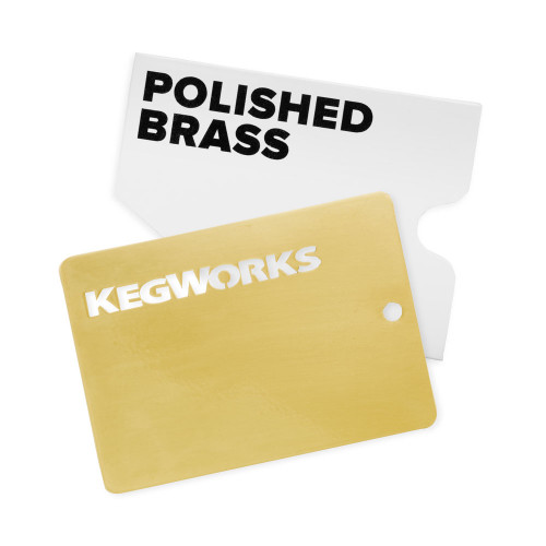 KegWorks Polished Brass Sample Chip