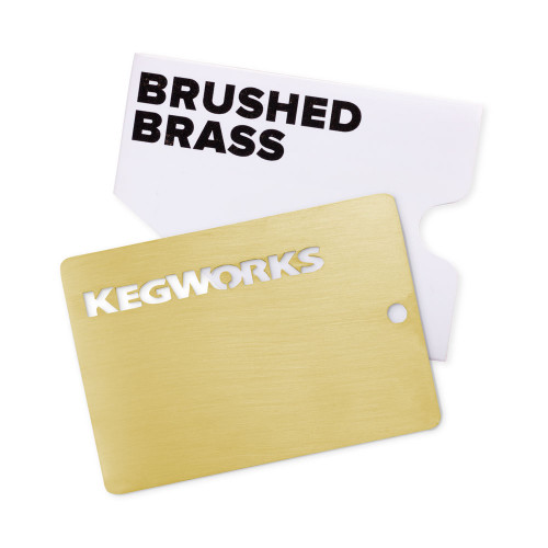 KegWorks Brushed Brass Sample Chip