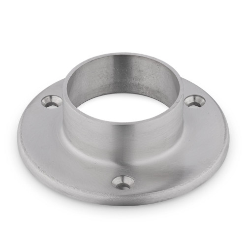 4" Wall Flange - Brushed Stainless Steel - 2" OD